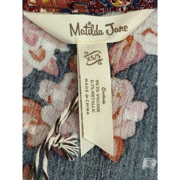 MATILDA JANE Women's NWT Just Imagine Olivia Floral Print Kimono- Size XS/S Boho - Picture 10 of 15